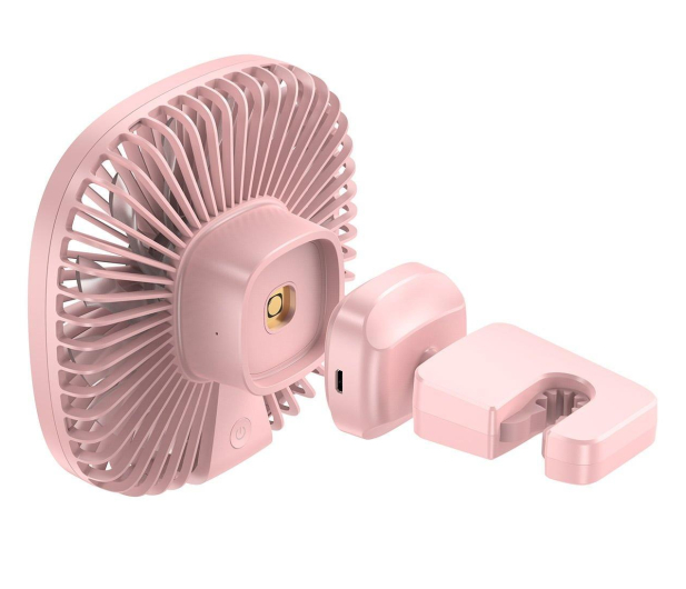 Baseus Wentylator Natural Wind magnetyczny różowy - 1038028 - zdjęcie 5